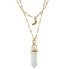 Double-strand Jewel Pendant Necklace GF254